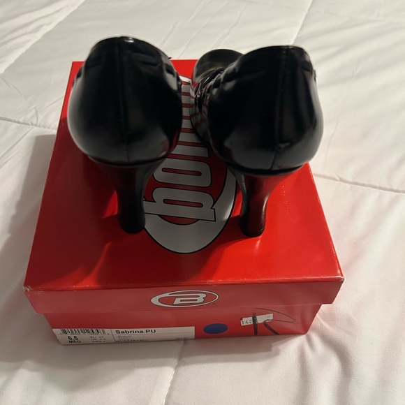 Vintage Y2K Bongo Sabina Black Heels with Ribbon and Bow Detail - Picture 7 of 11